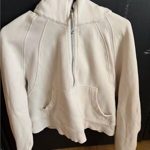 Lululemon Athletica Cream Half-Zip Sweatshirt